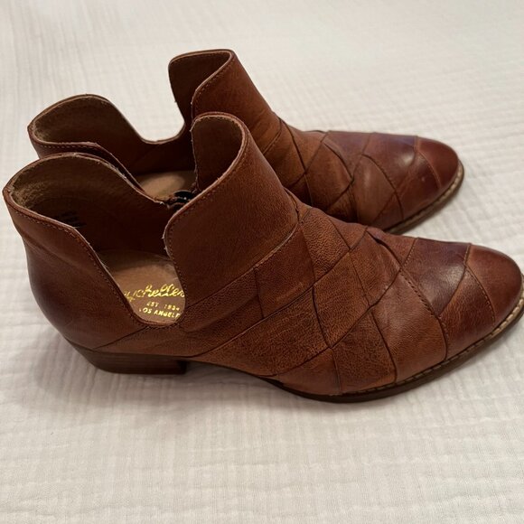 Seychelles Brown Leather Booties Size 7 - Picture 4 of 7